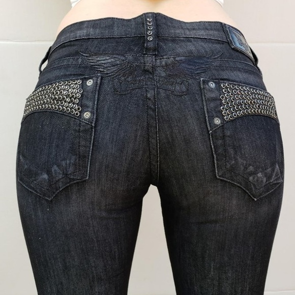 Robin's Jean Denim - New Women ROBIN'S JEAN sz 23 Straight Studded Jean